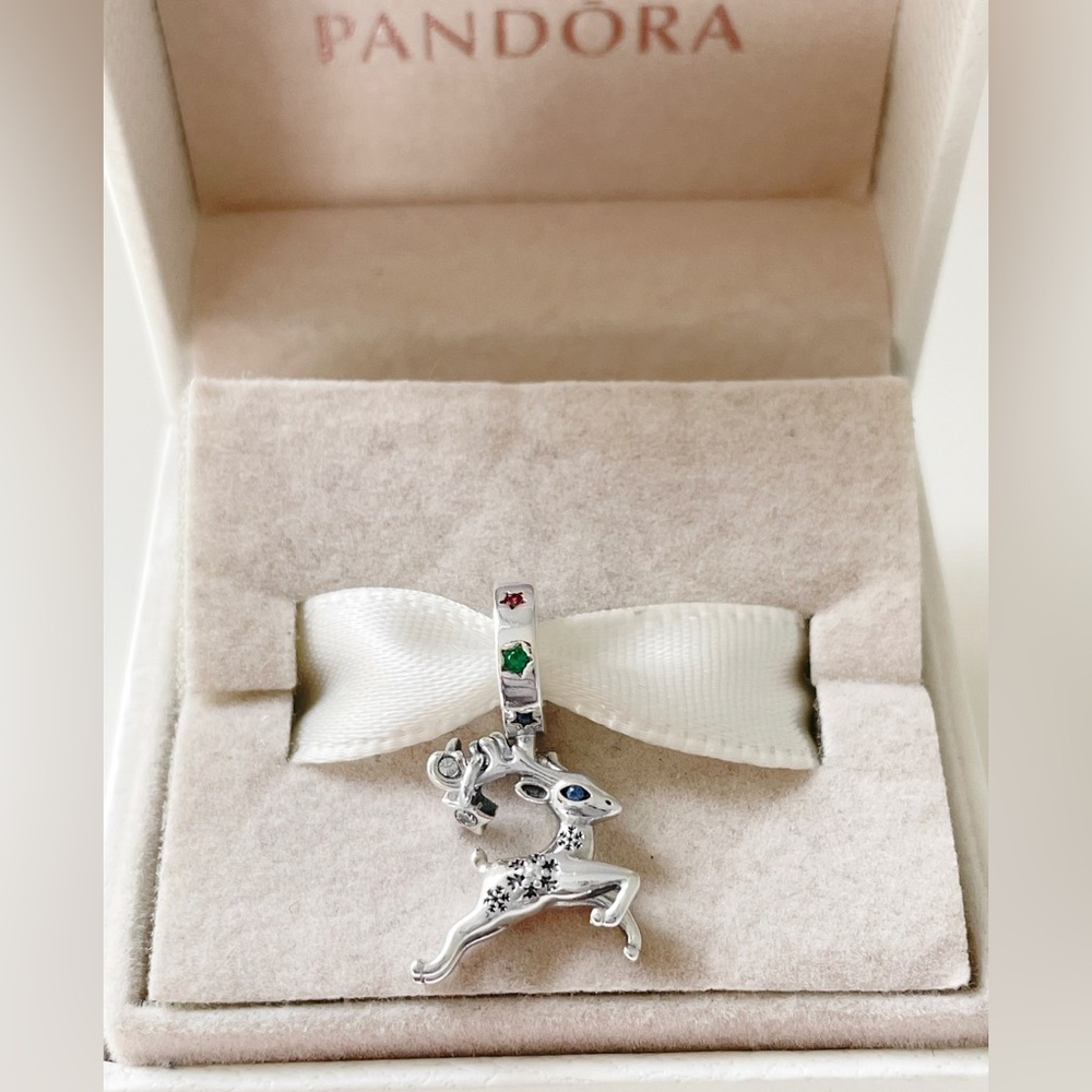 Pandora Magical Christmas Reindeer Dangle Charm | New | Retired